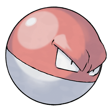 Official Voltorb artwork - cute Voltorb Pokémon card collector guide