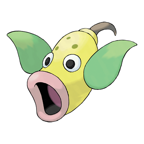 Official Weepinbell artwork - cute Weepinbell Pokémon card collector guide