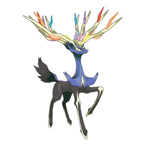 Official Xerneas artwork - cute Xerneas Pokémon card collector guide