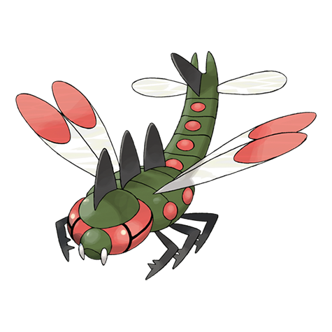Official Yanmega artwork - cute Yanmega Pokémon card collector guide