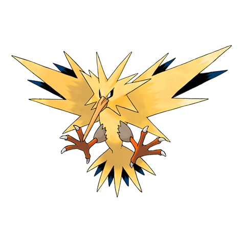 Zapdos Shiny palette