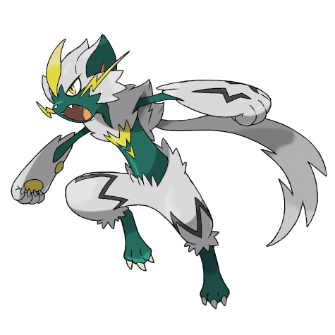Zeraora Shiny palette