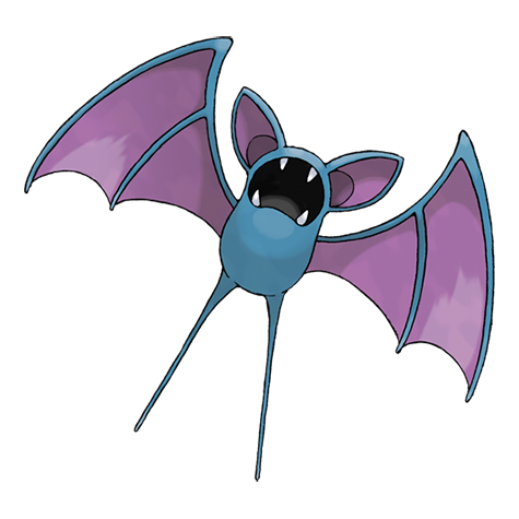 Official Zubat artwork - cute Zubat Pokémon card collector guide